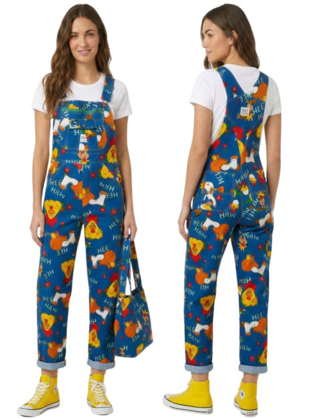 Vintage Hee-Haw Overalls and Tote Bag